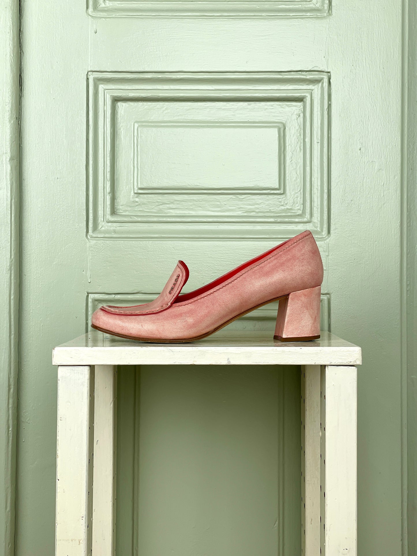 Prada 2000s Square Toe Loafer Pumps