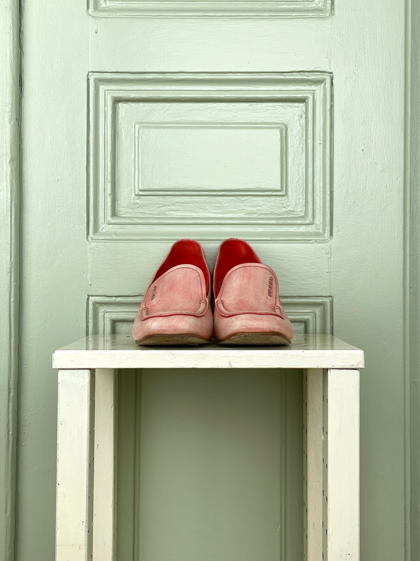 Prada 2000s Square Toe Loafer Pumps