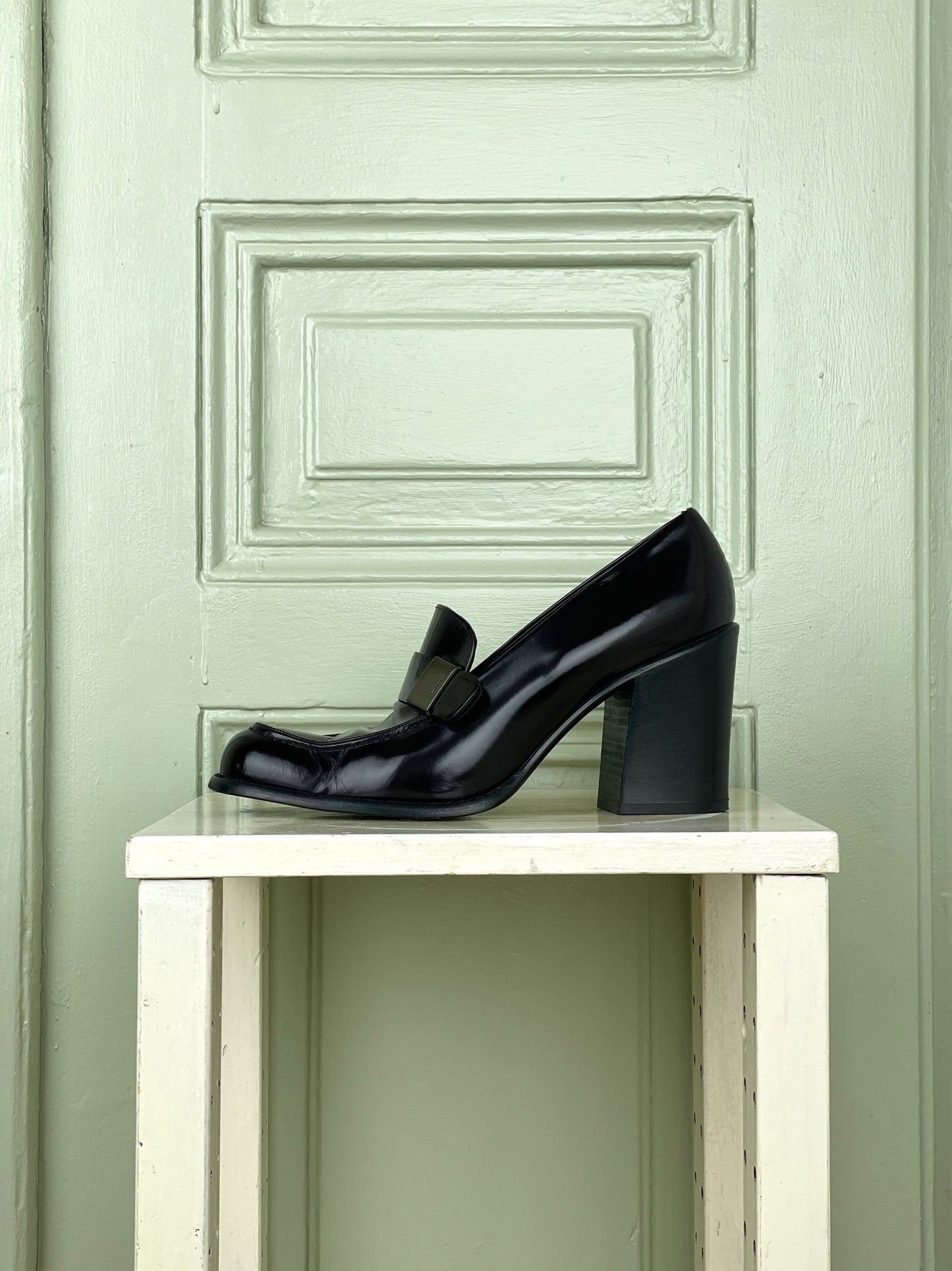 Prada 2000s Buckle Loafer Pumps