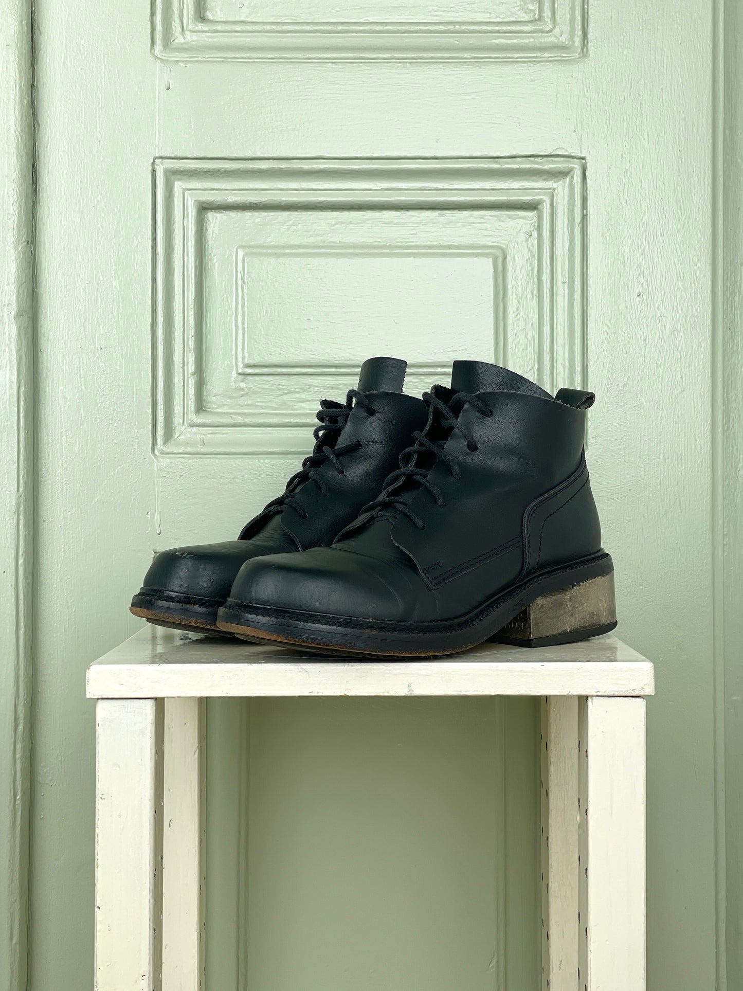 Dirk Bikkembergs 90s Metal Heel Ankle Boots