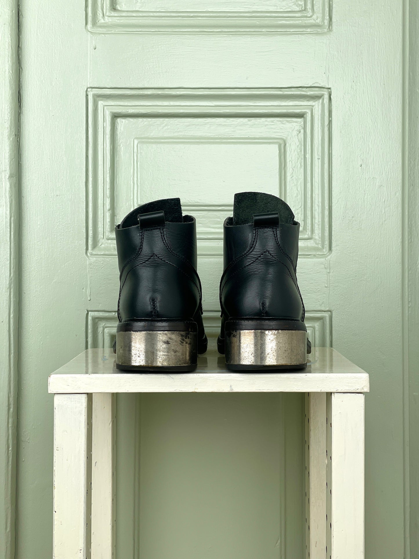 Dirk Bikkembergs 90s Metal Heel Ankle Boots