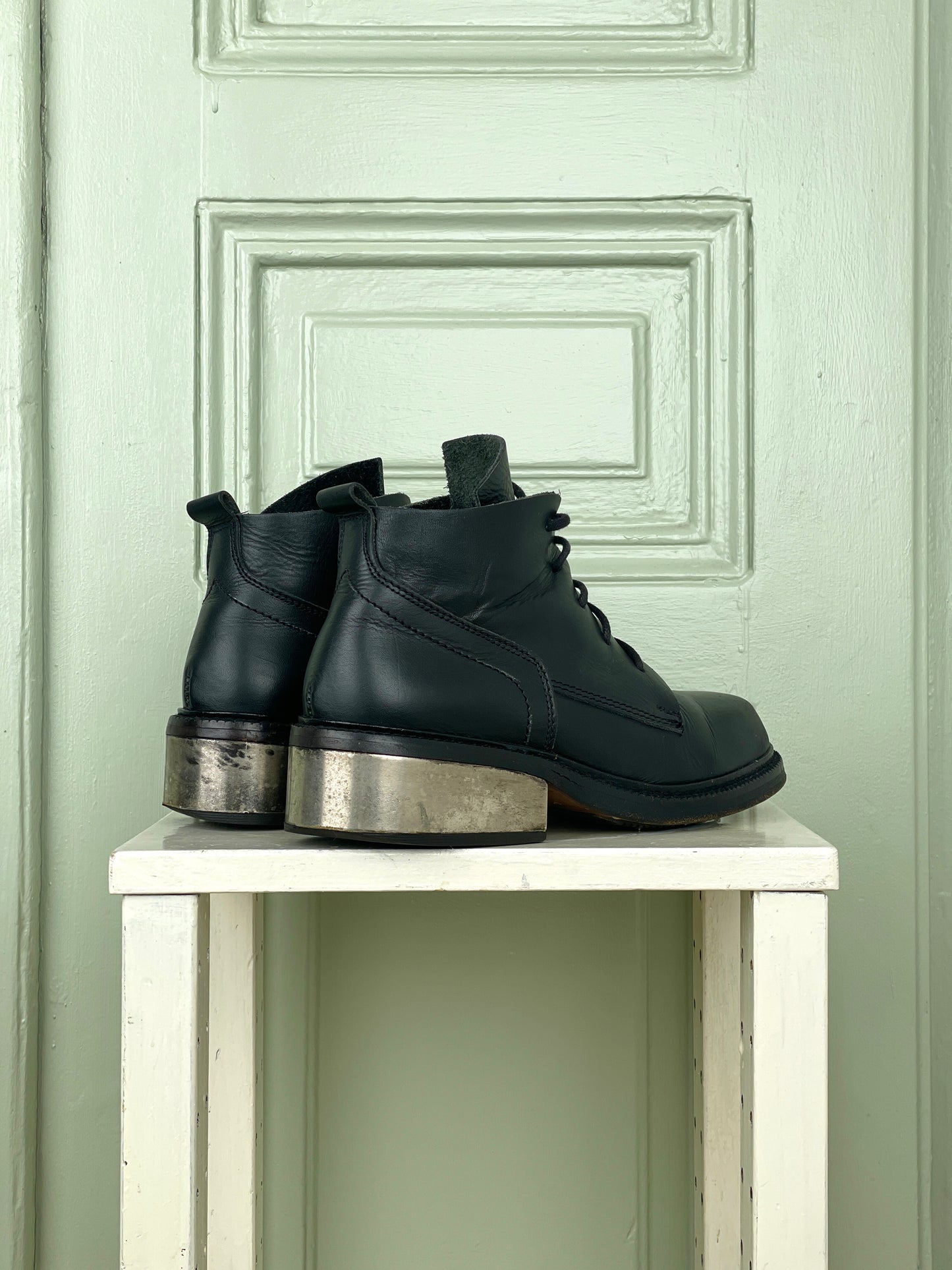 Dirk Bikkembergs 90s Metal Heel Ankle Boots