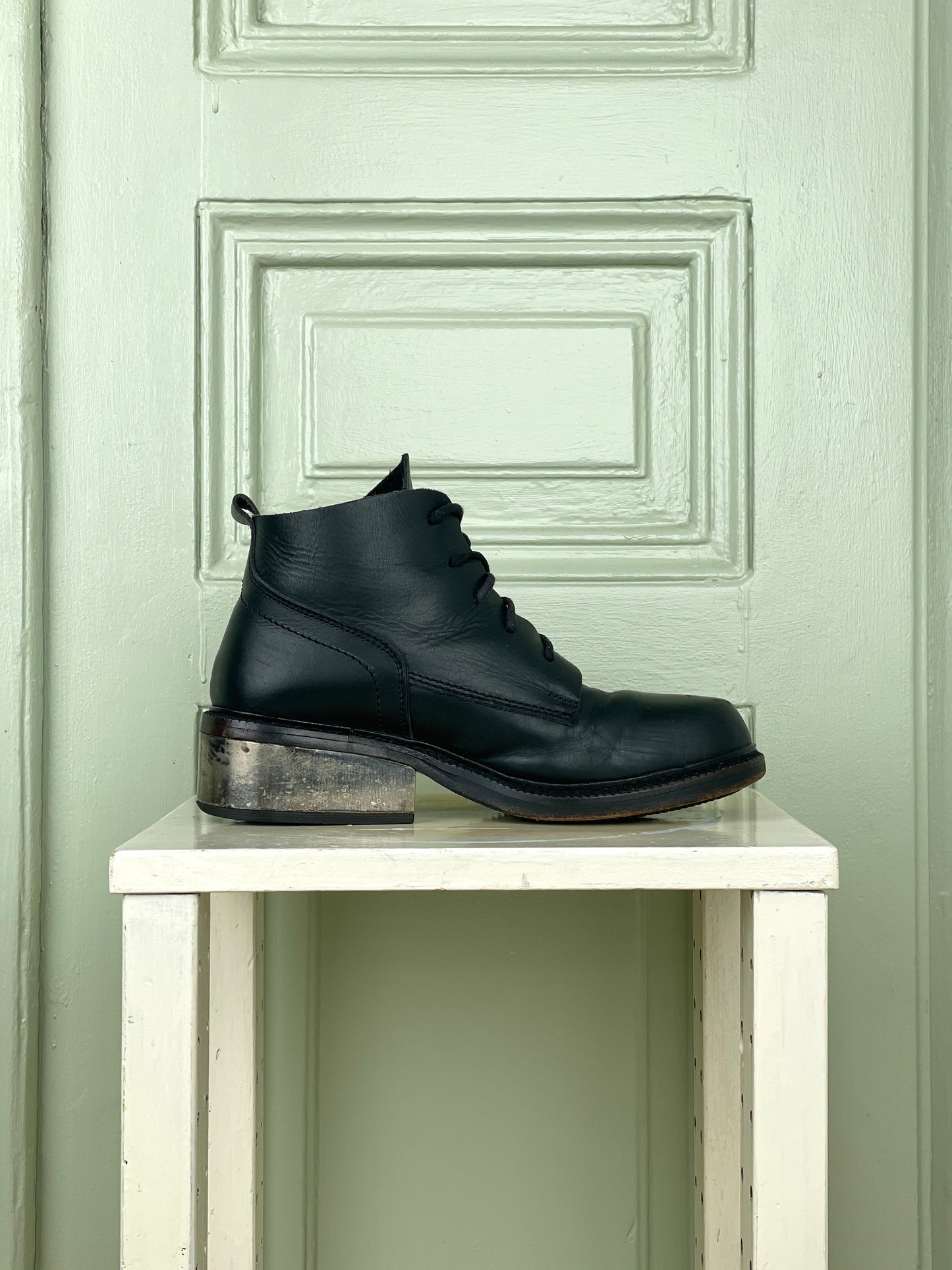 Dirk Bikkembergs 90s Metal Heel Ankle Boots