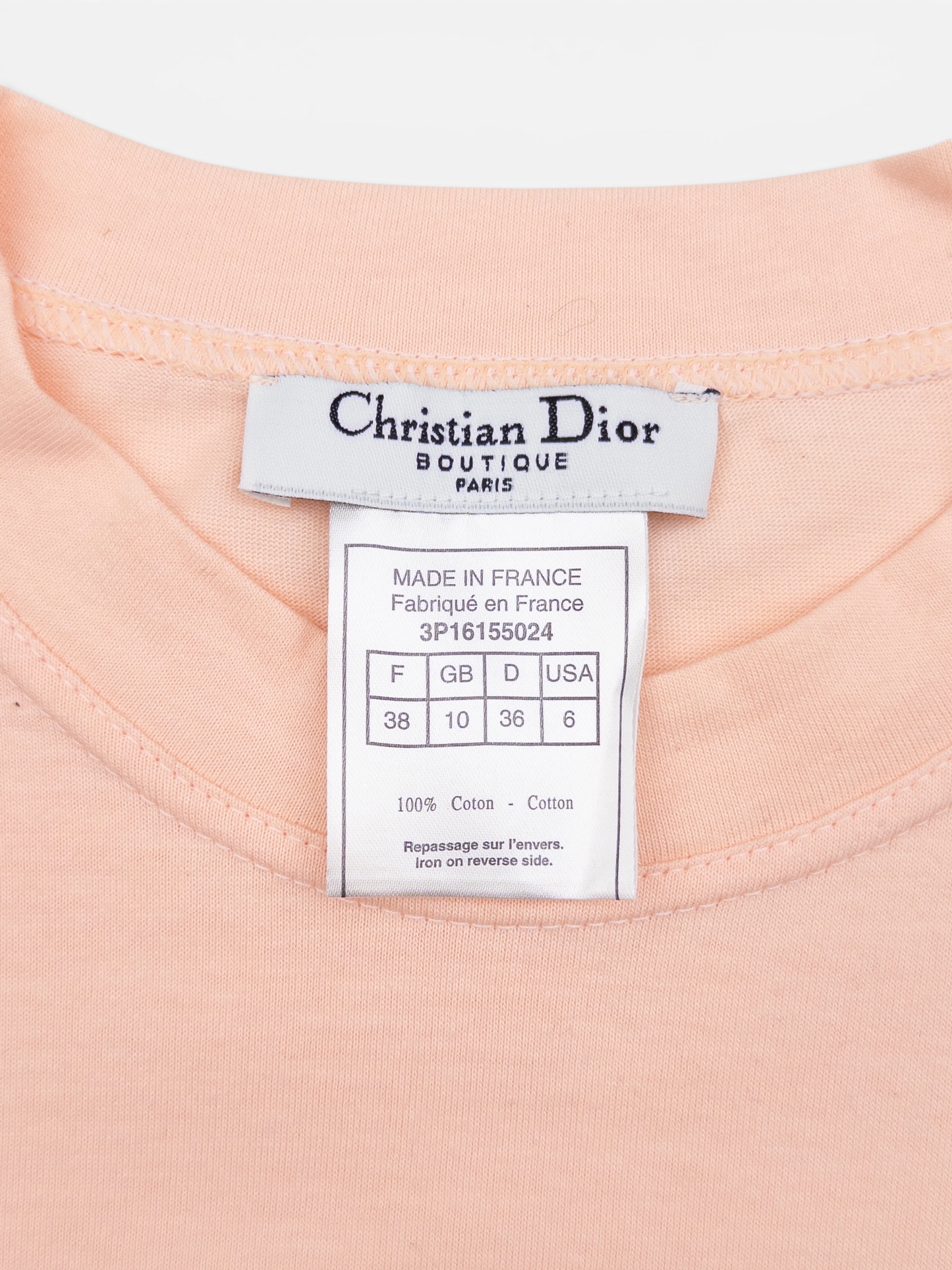 Dior by Galliano SS03 'Dior' Denim Print T-Shirt