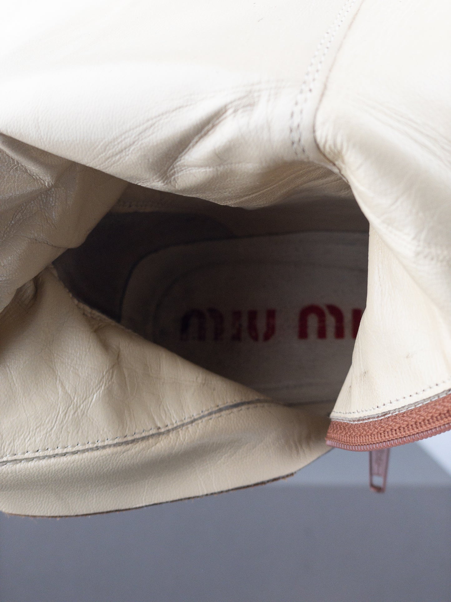 Miu Miu AW98 Square-Toe Python Snakeskin Kitten Heel Ankle Boots