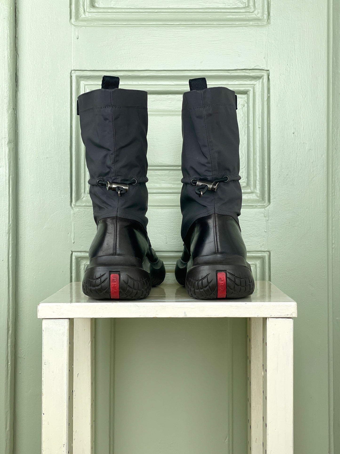 Prada AW99 Square Toe Hybrid Vibram Boots