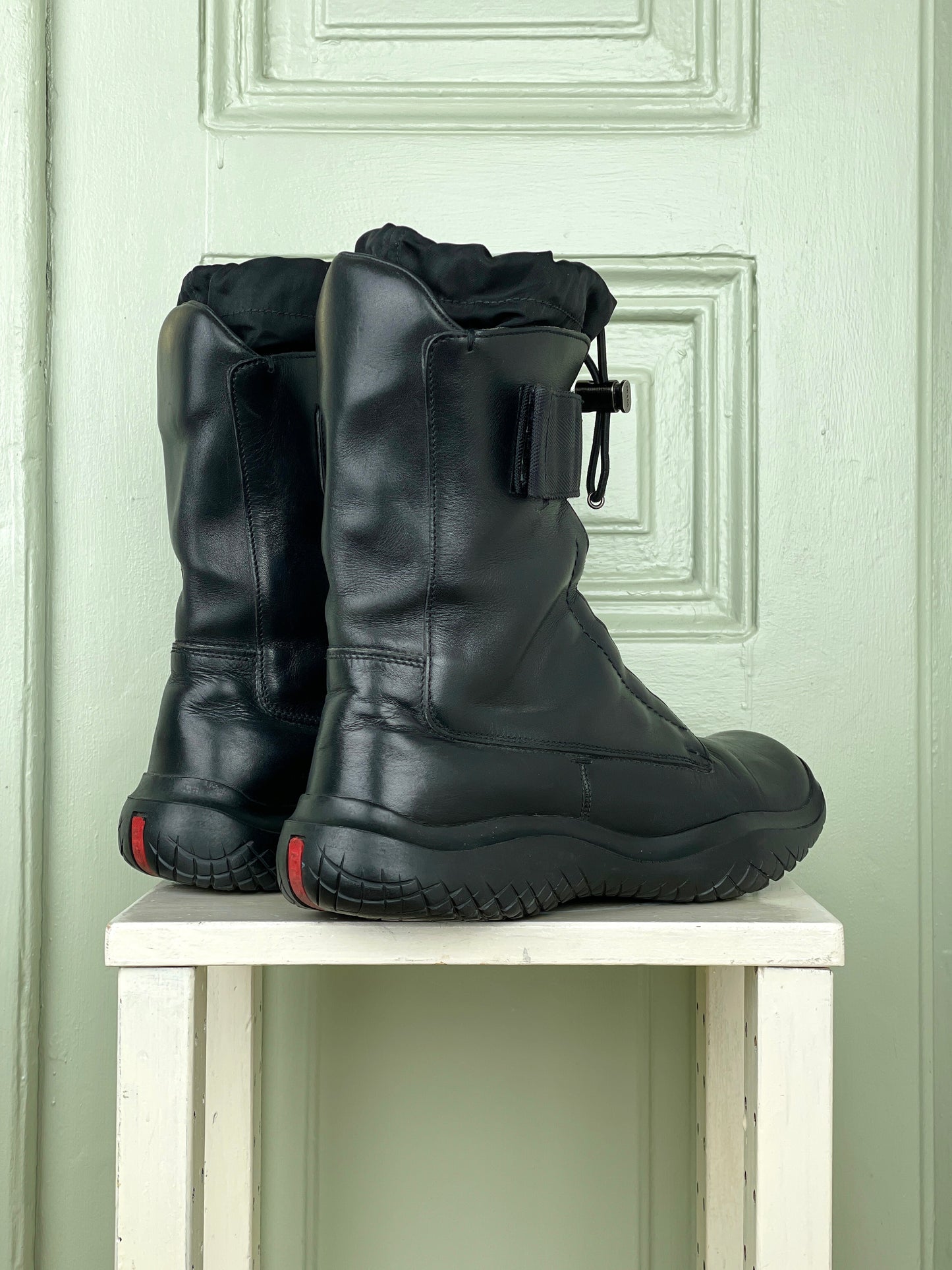 Prada AW99 Square Toe Vibram Combat Boots