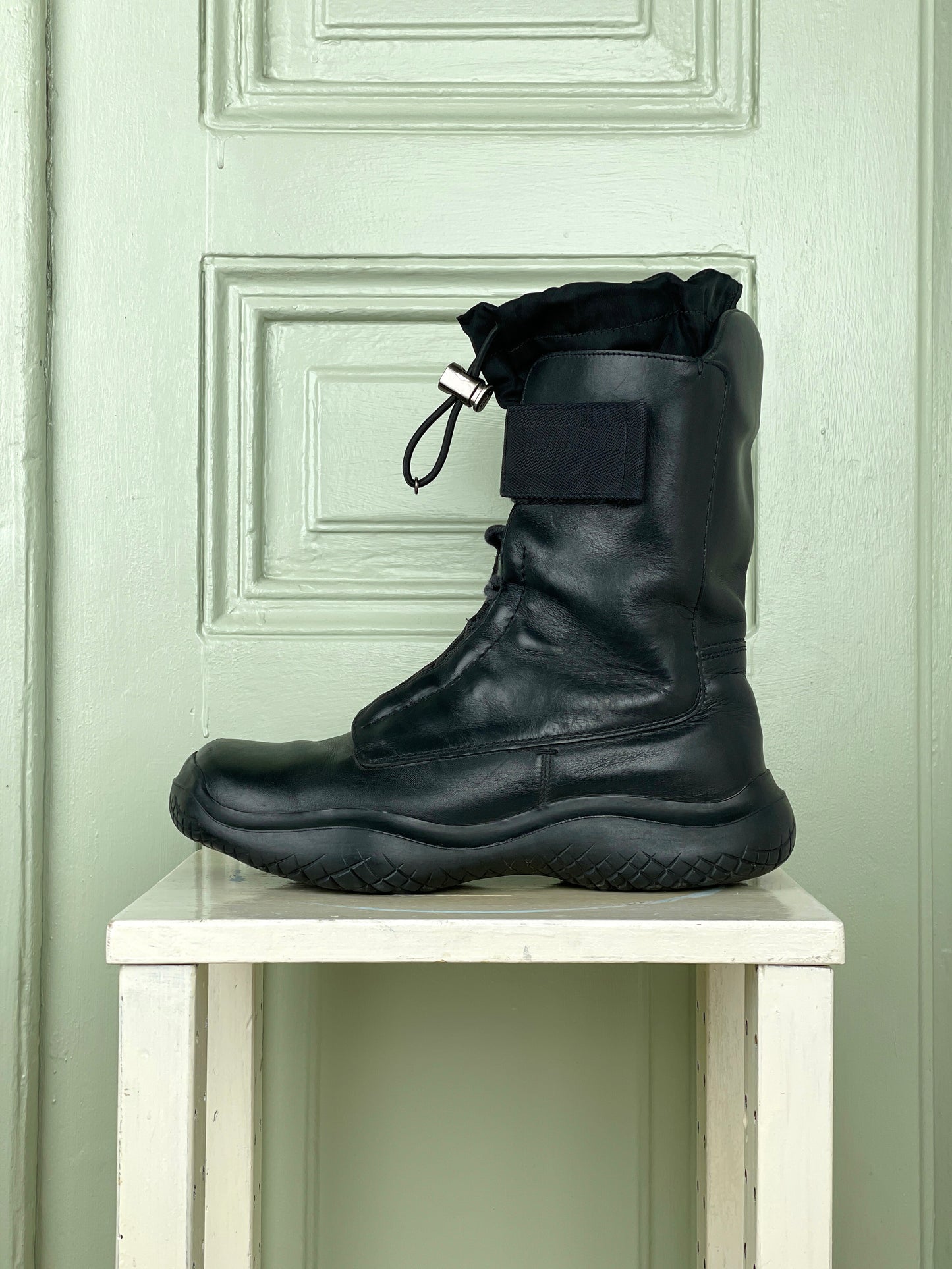 Prada AW99 Square Toe Vibram Combat Boots