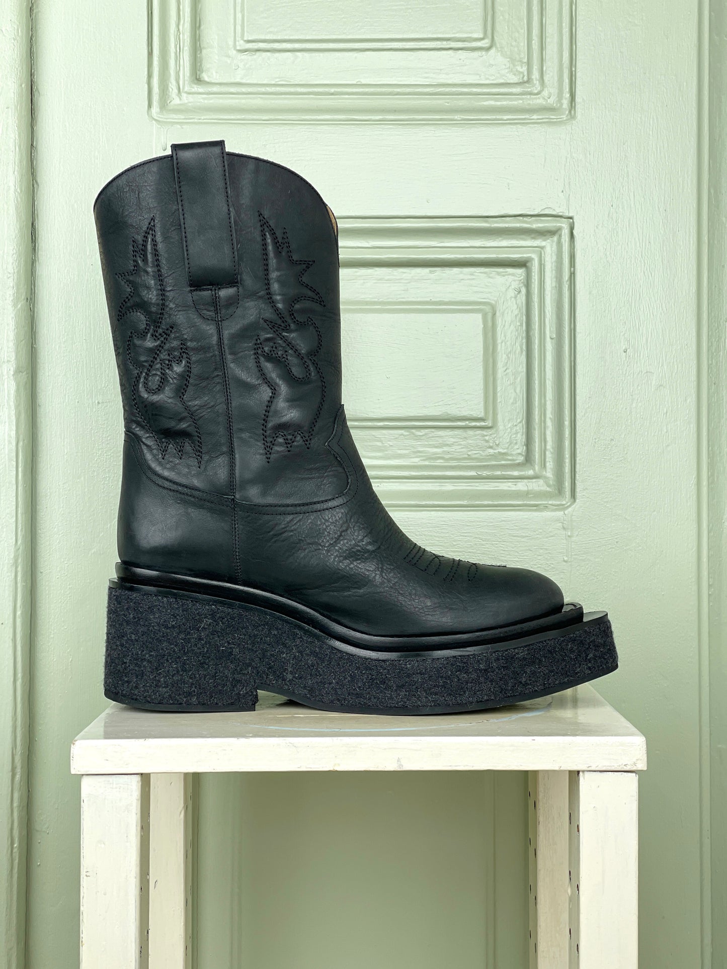 Maison Margiela Platform Cowboy Boots