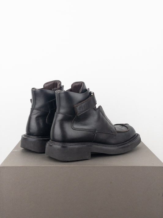 Prada AW99 Square Toe Ankle Combat Boots