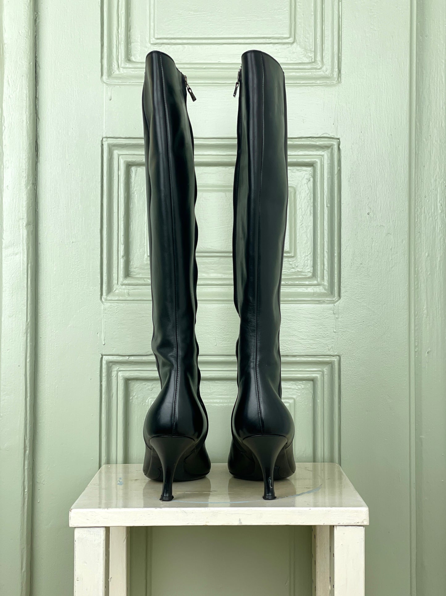 Prada 2000s Kitten Heel Boots