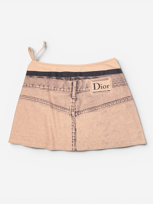 Dior by Galliano SS06 Trompe-l'Oeil Pareo Wrap Mini Skirt – photo 2