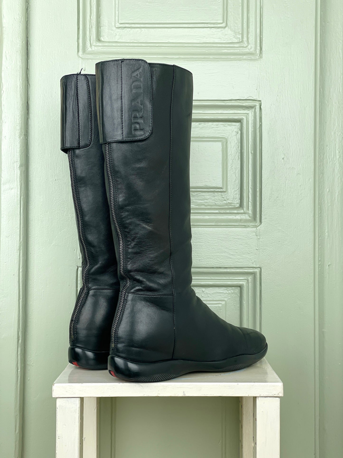 Prada AW99 Linea Rossa Sport Knee Boots