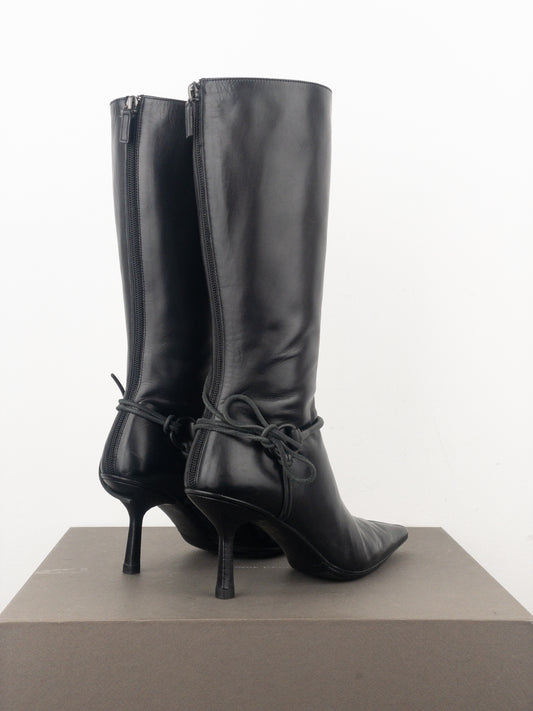 Gucci by Tom Ford AW99 Horsebit Stirrup Harness Riding Heel Boots