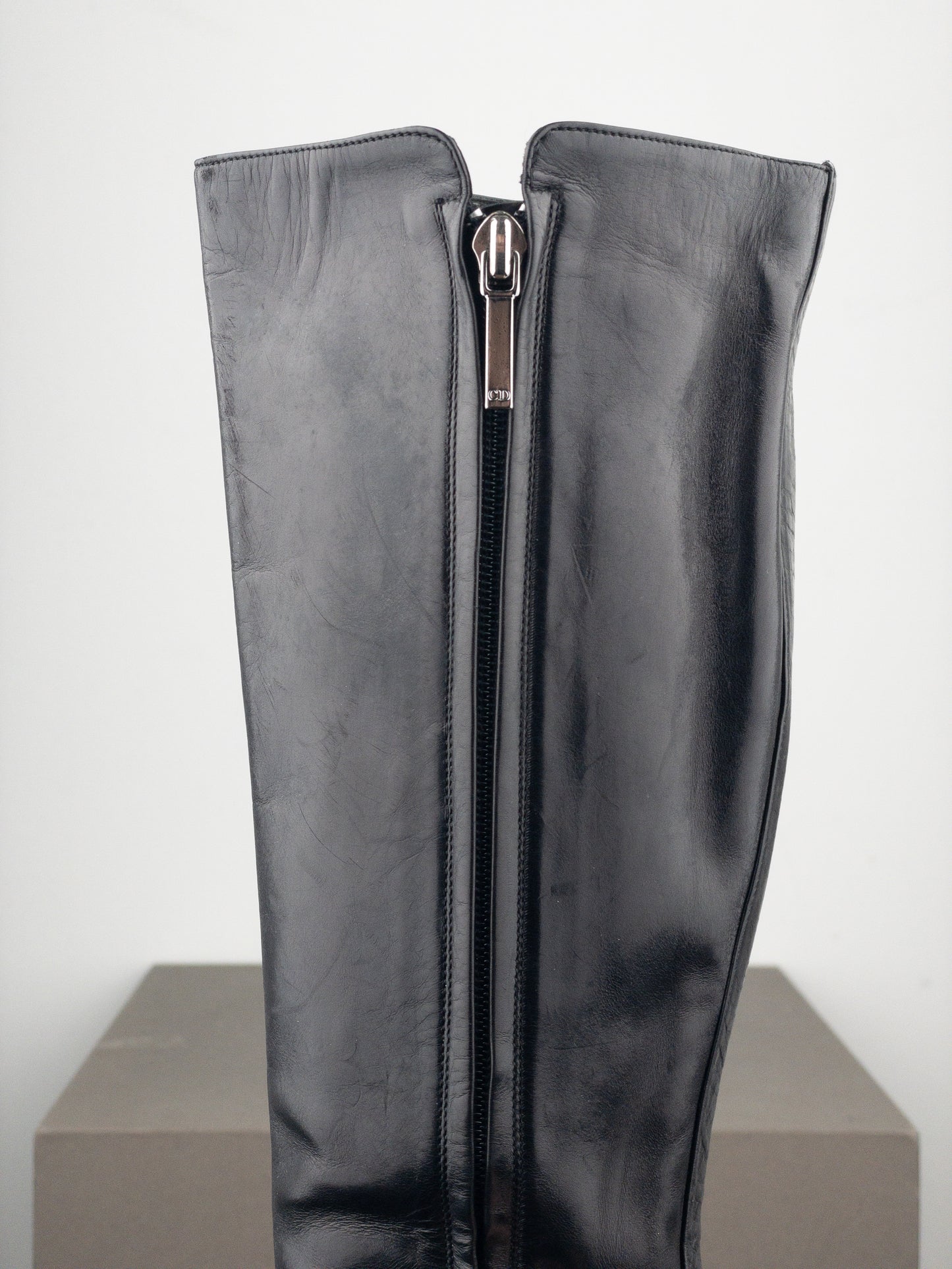 Dior by Galliano SS02 ‘Street Chic’ Buckle Knee-High Heel Boots