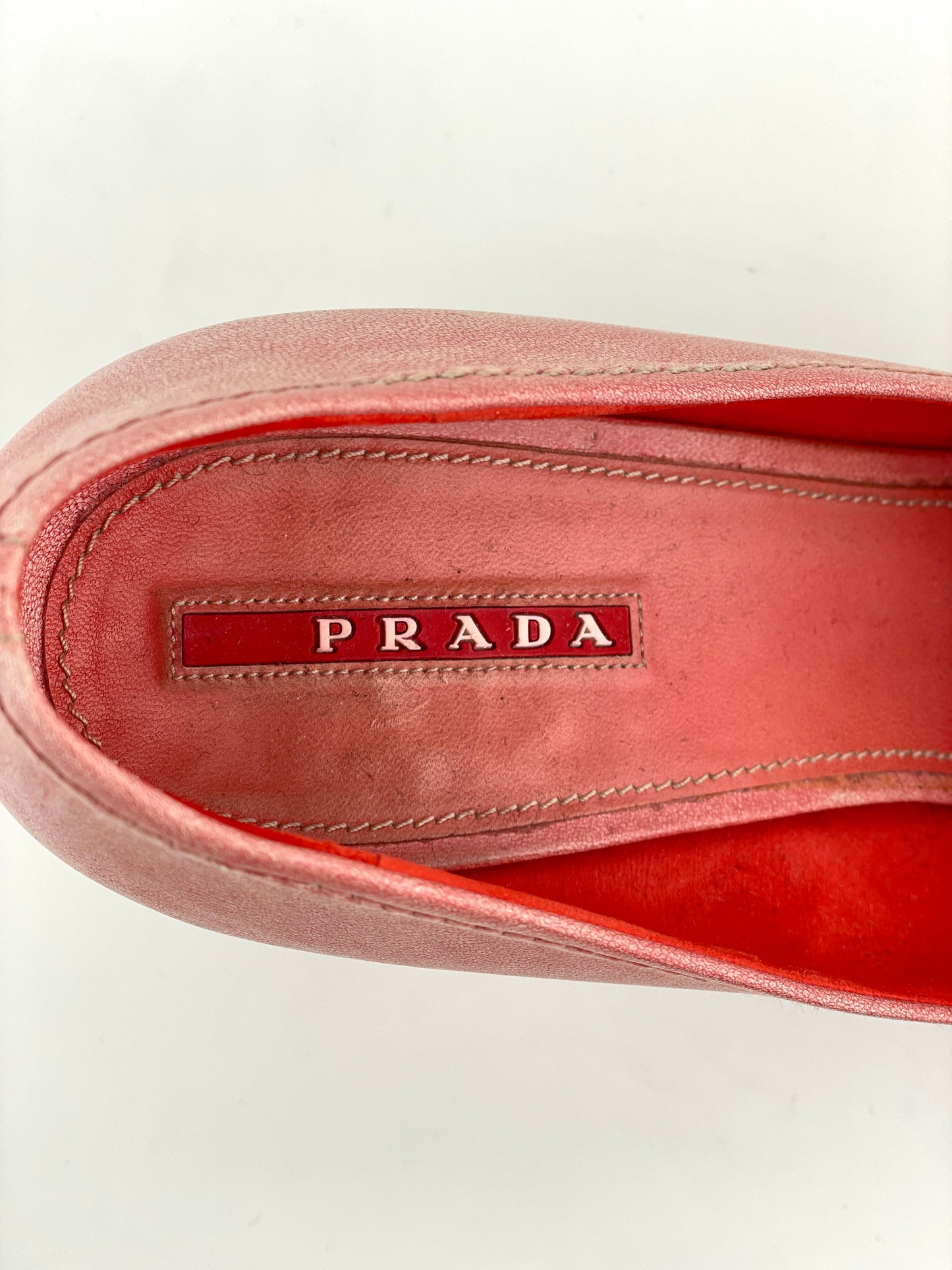 Prada 2000s Square Toe Loafer Pumps