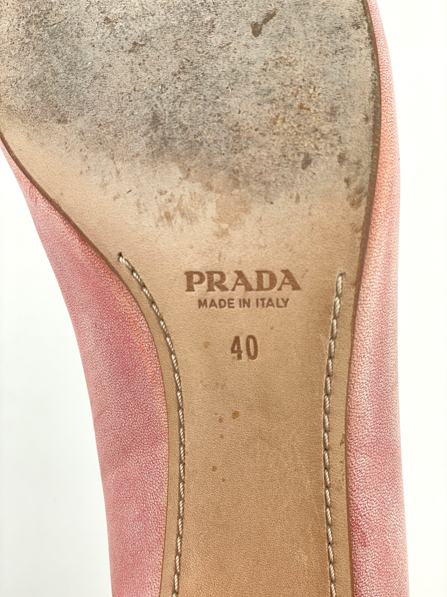 Prada 2000s Square Toe Loafer Pumps