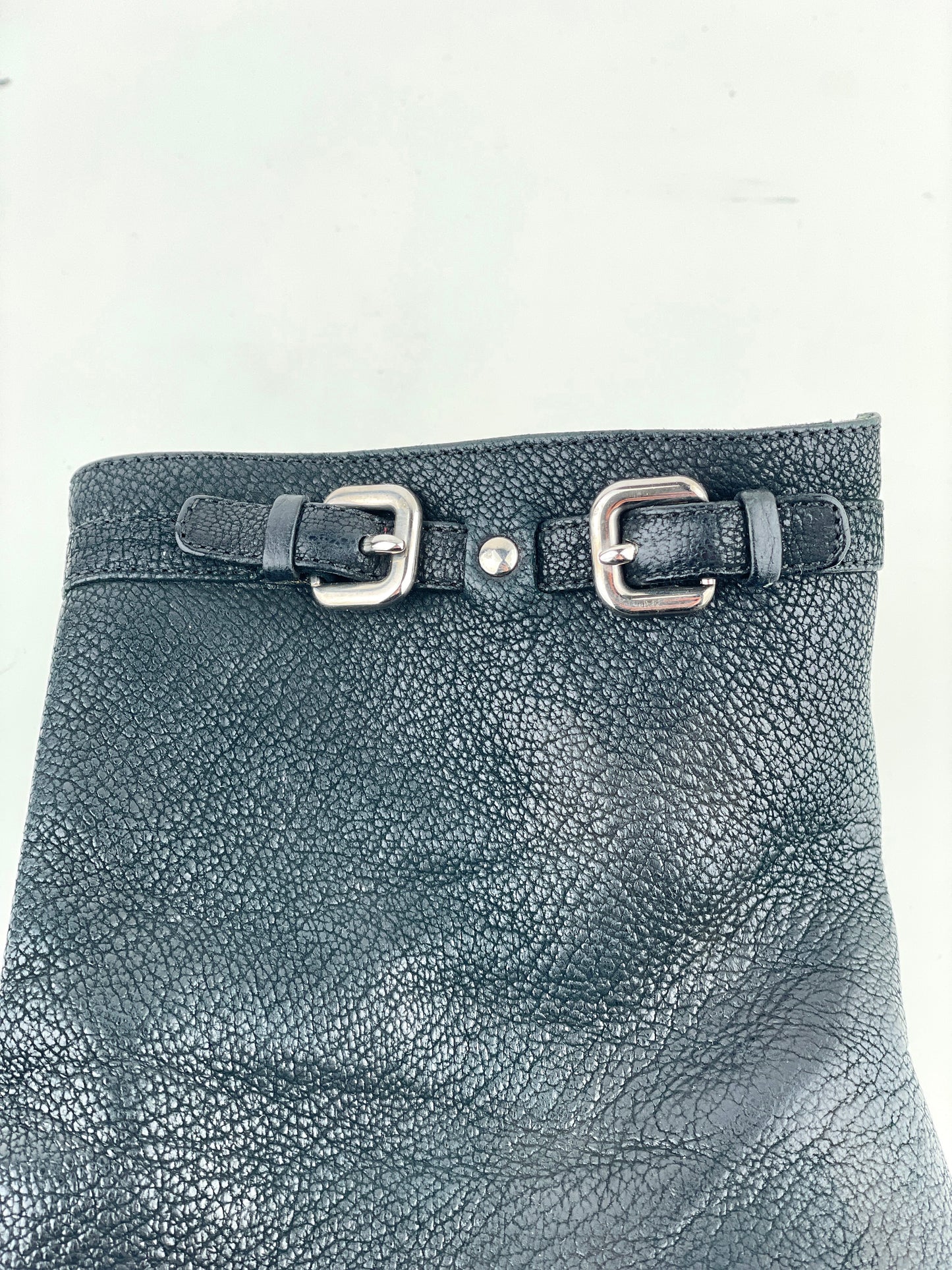 Prada 2000s Buckle Kitten-Heel Ankle Boots