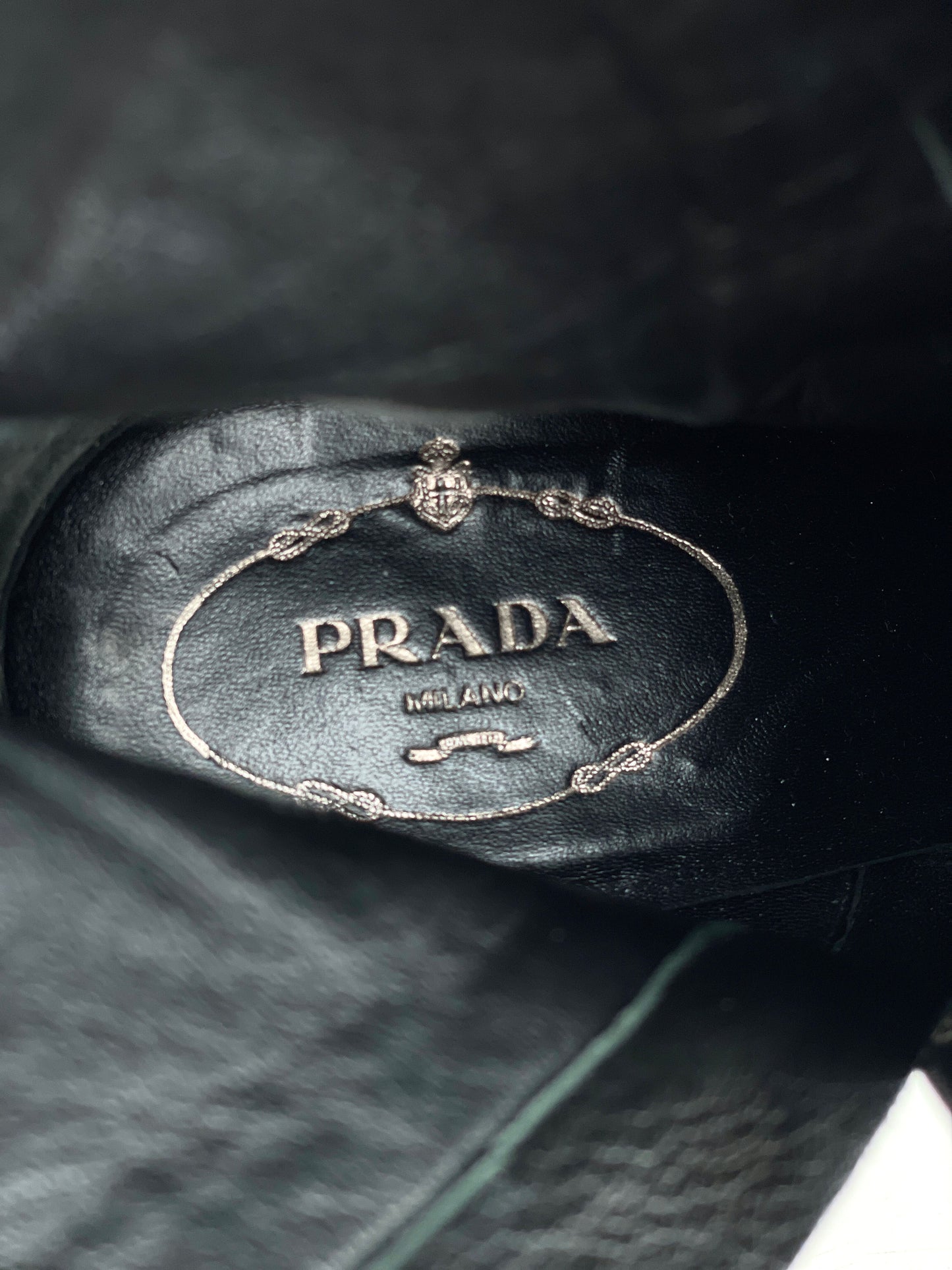 Prada 2000s Buckle Kitten-Heel Ankle Boots