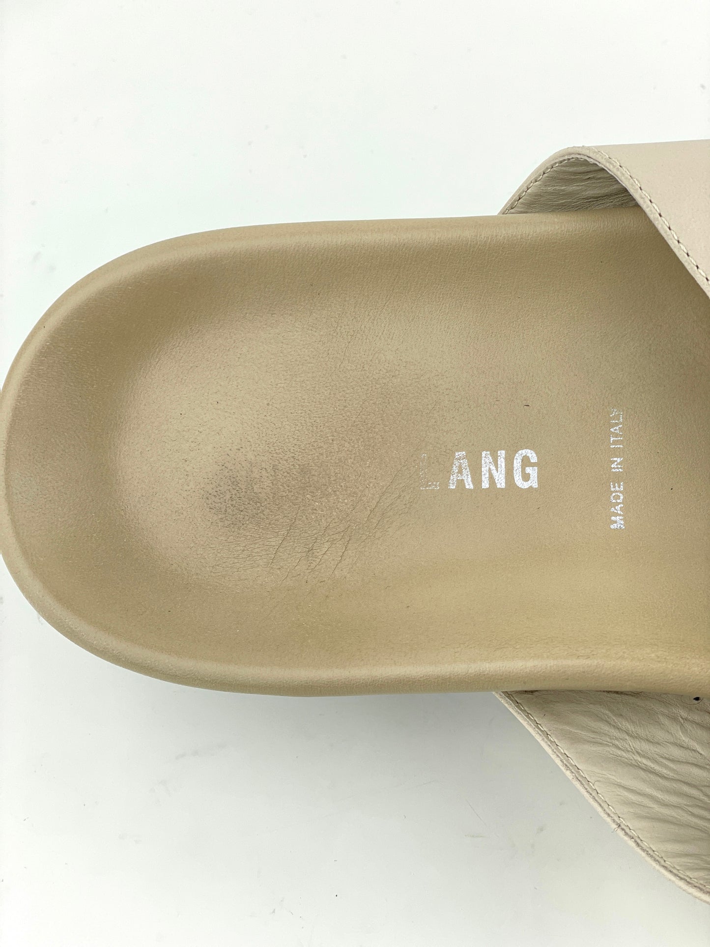 Helmut Lang 2000s Leather Cross Sandal Slides