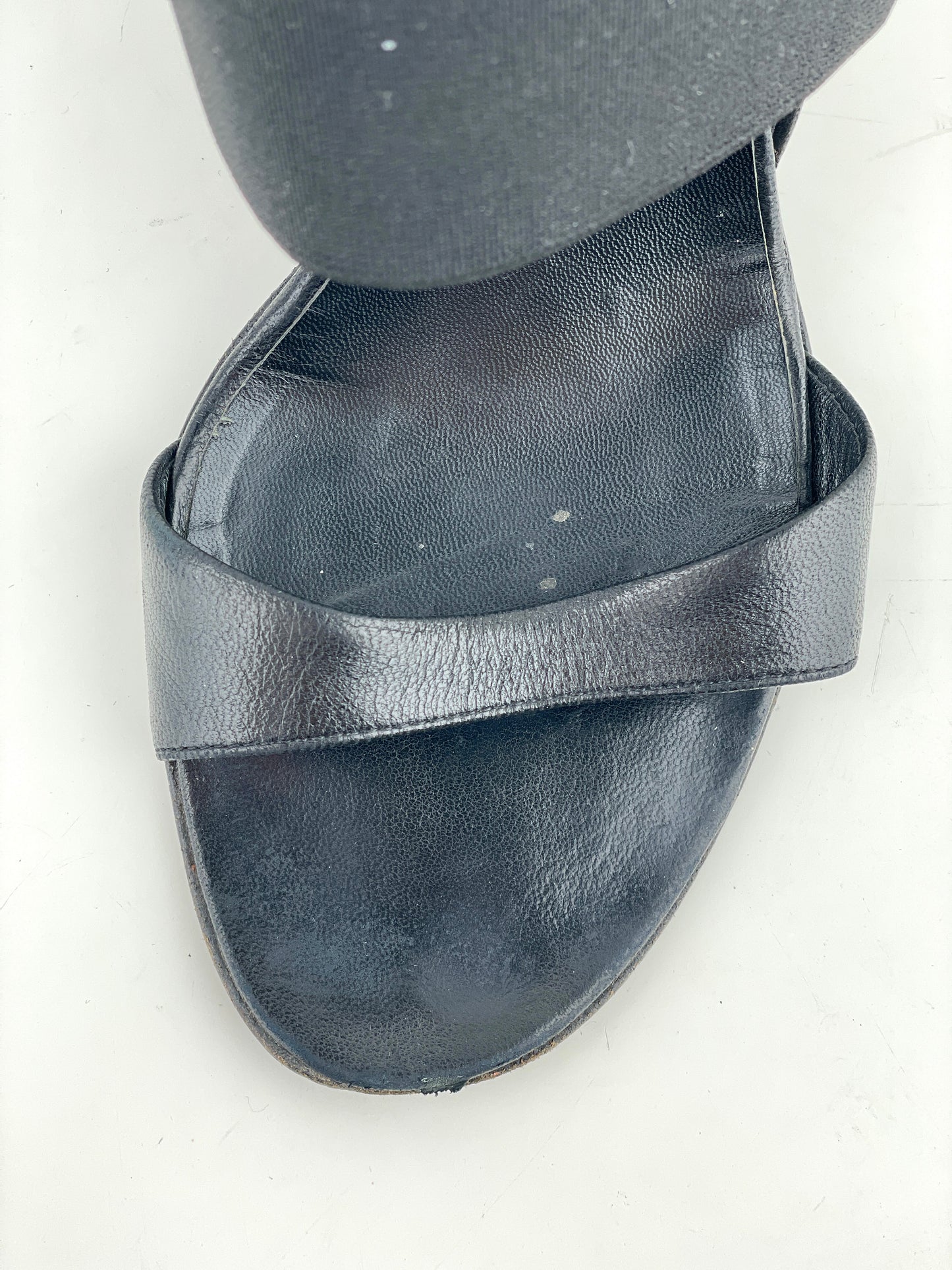 Helmut Lang 90s Elastic Strap Sandal Heels