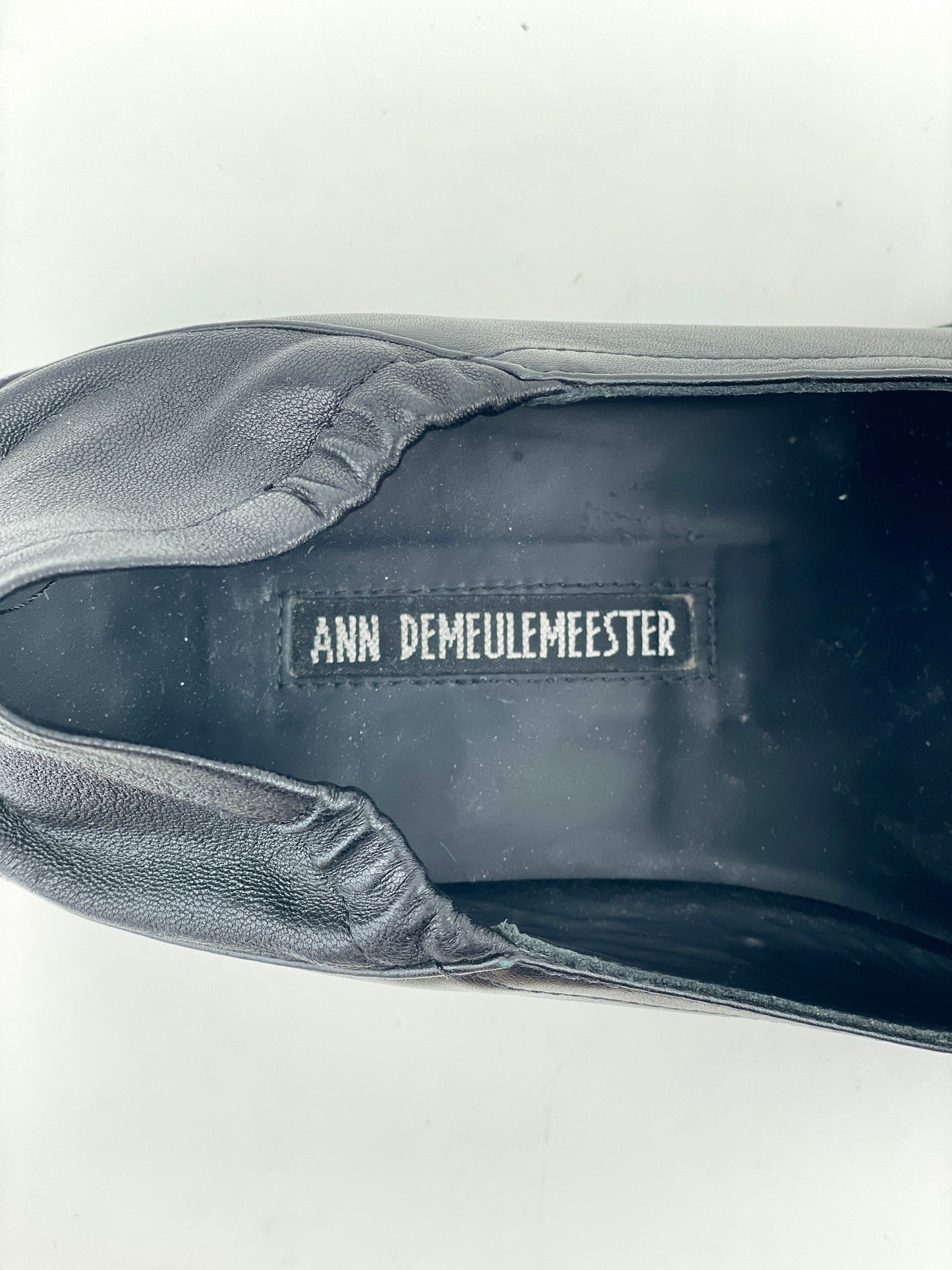 Ann Demeulemeester Square Toe Slip-On Loafer Mules