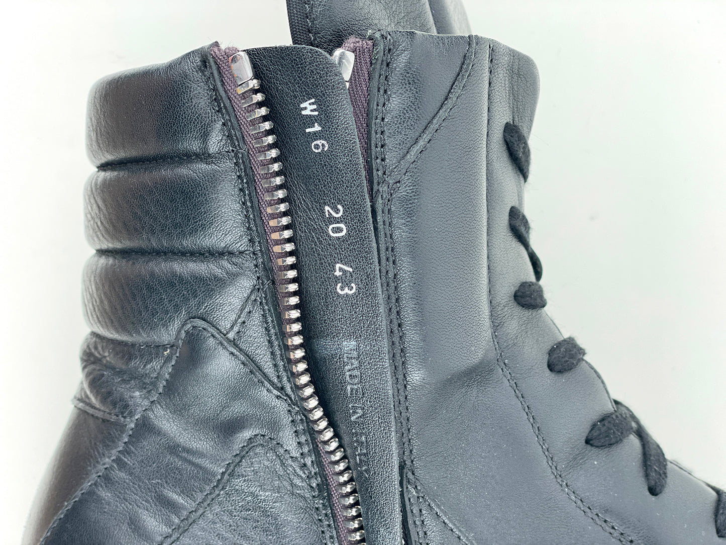 Rick Owens AW16 MASTODON Geobaskets Triple Black