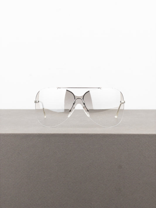 Dior by Galliano 2000s ‘Aviator’ Wrap Mask Shield Sunglasses