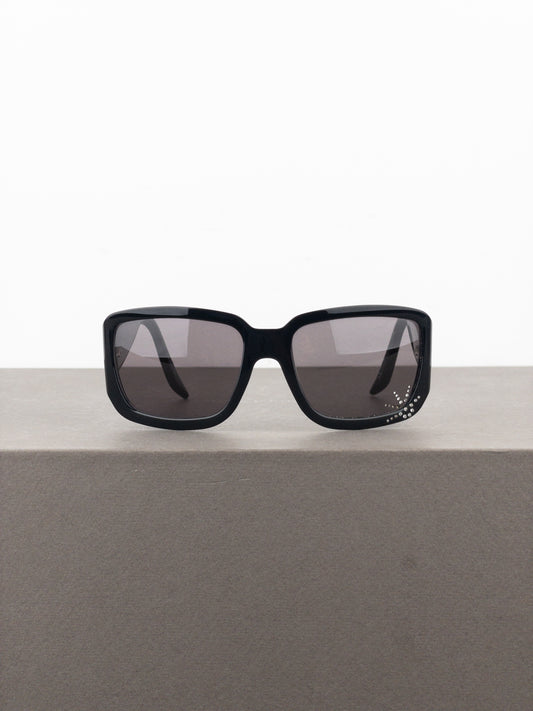 Dior by Galliano 2000s ‘Spidior 1’ Swarovski Rhinestone Sunglasses