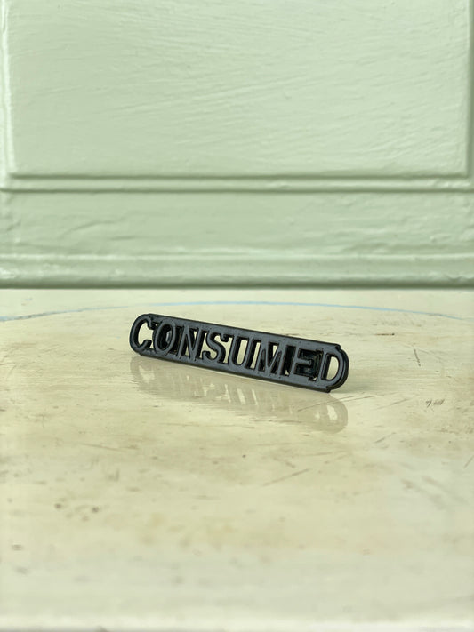 Raf Simons SS03 CONSUMED Consumed Metal Pin