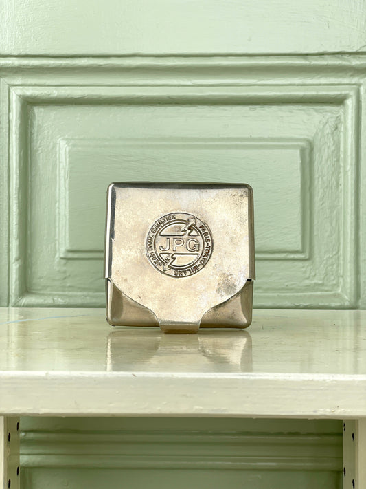 Jean Paul Gaultier 90s Logo-Embossed Metal Cigarette Case