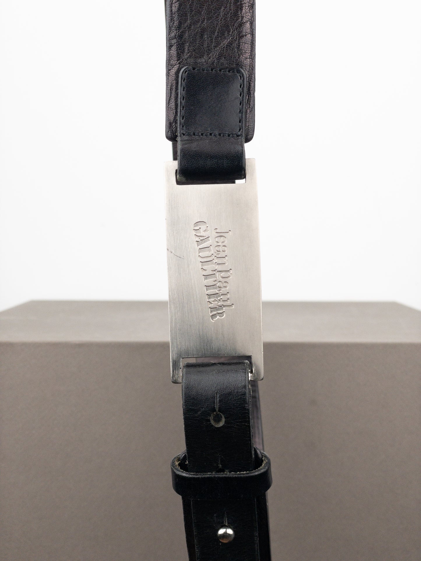 Jean Paul Gaultier 1990s Logo Buckle Belt