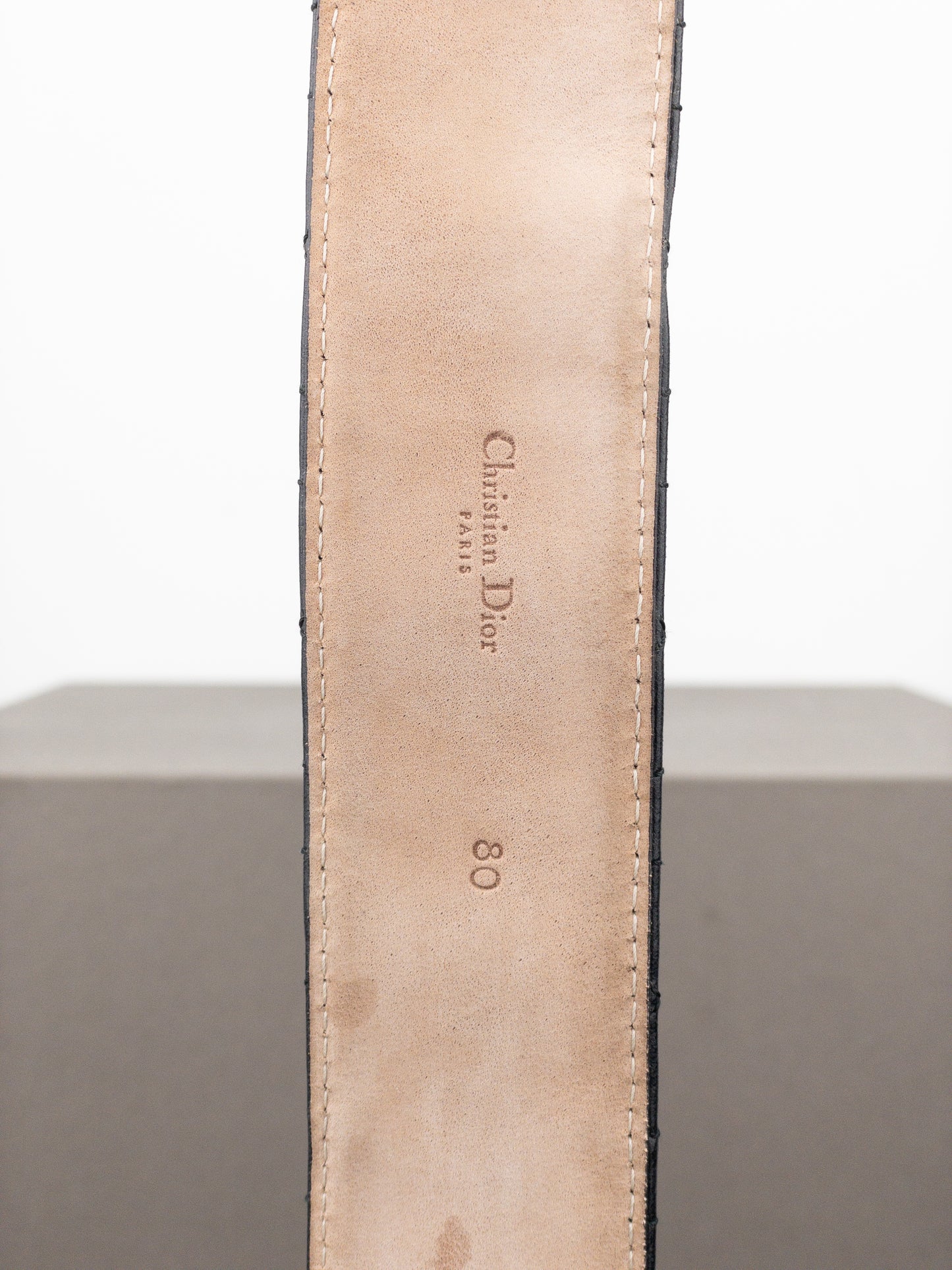 Dior ‘Lady Dior’ Leather Logo Belt