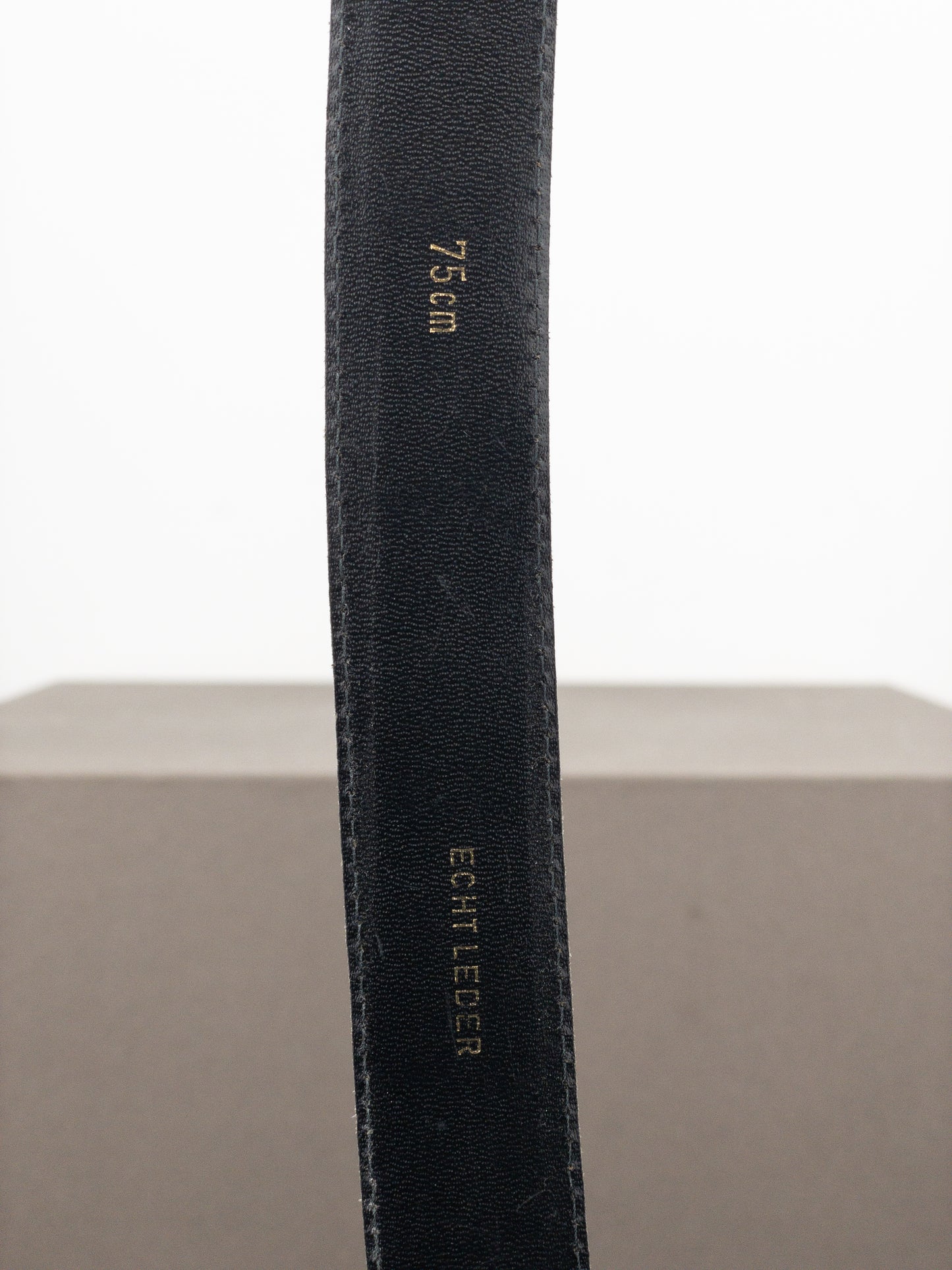 Helmut Lang 90s Logo-Badge Leather Belt