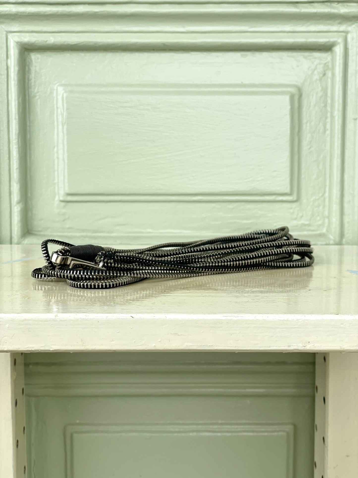 Helmut Lang AW03 Multi-Zipper Metal Belt