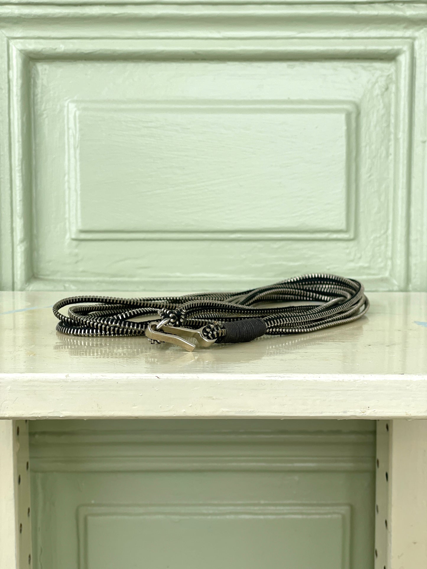 Helmut Lang AW03 Multi-Zipper Metal Belt