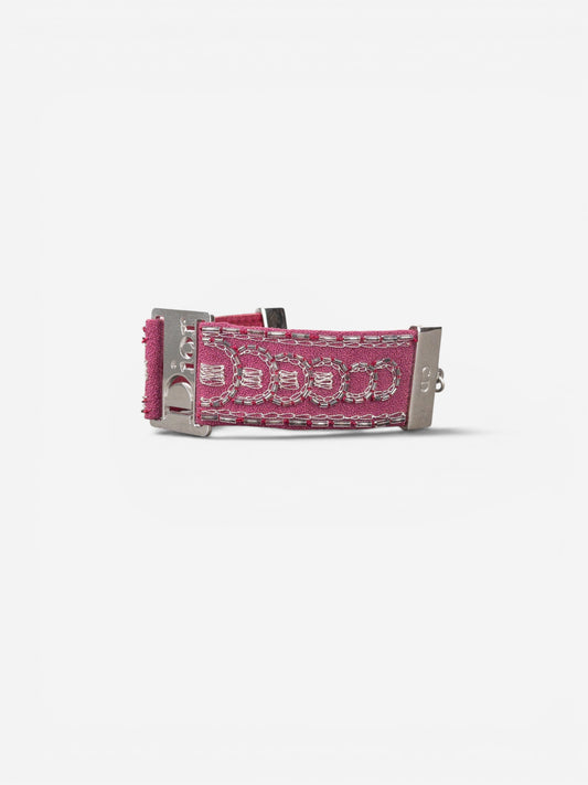 Dior by Galliano 2000s ‘Street Chic’ Buckle Embroidery Bracelet – photo 2