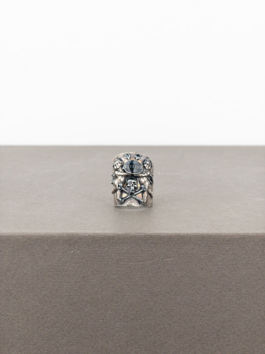 Jean Paul Gaultier AW94 Bronze-Colored Angel Skull Logo Ring