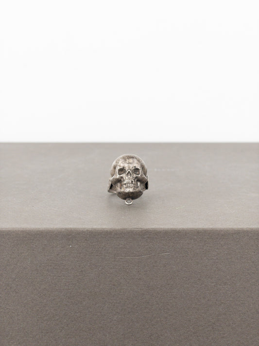 Jean Paul Gaultier AW94 Large Bronze-Colored Skull Logo Ring