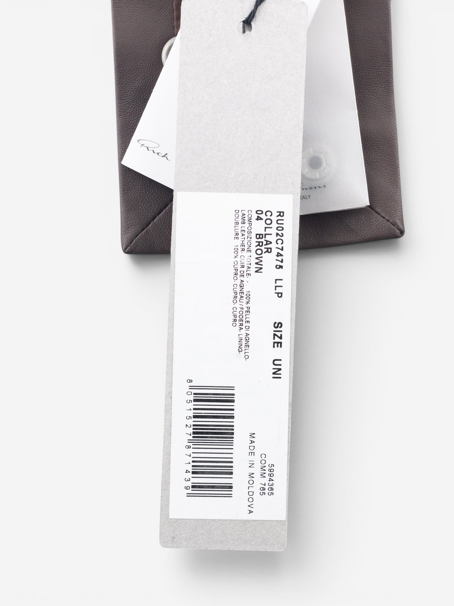 Rick Owens AW23 ‘Luxor’ Studded Leather Choker Necklace – photo 5