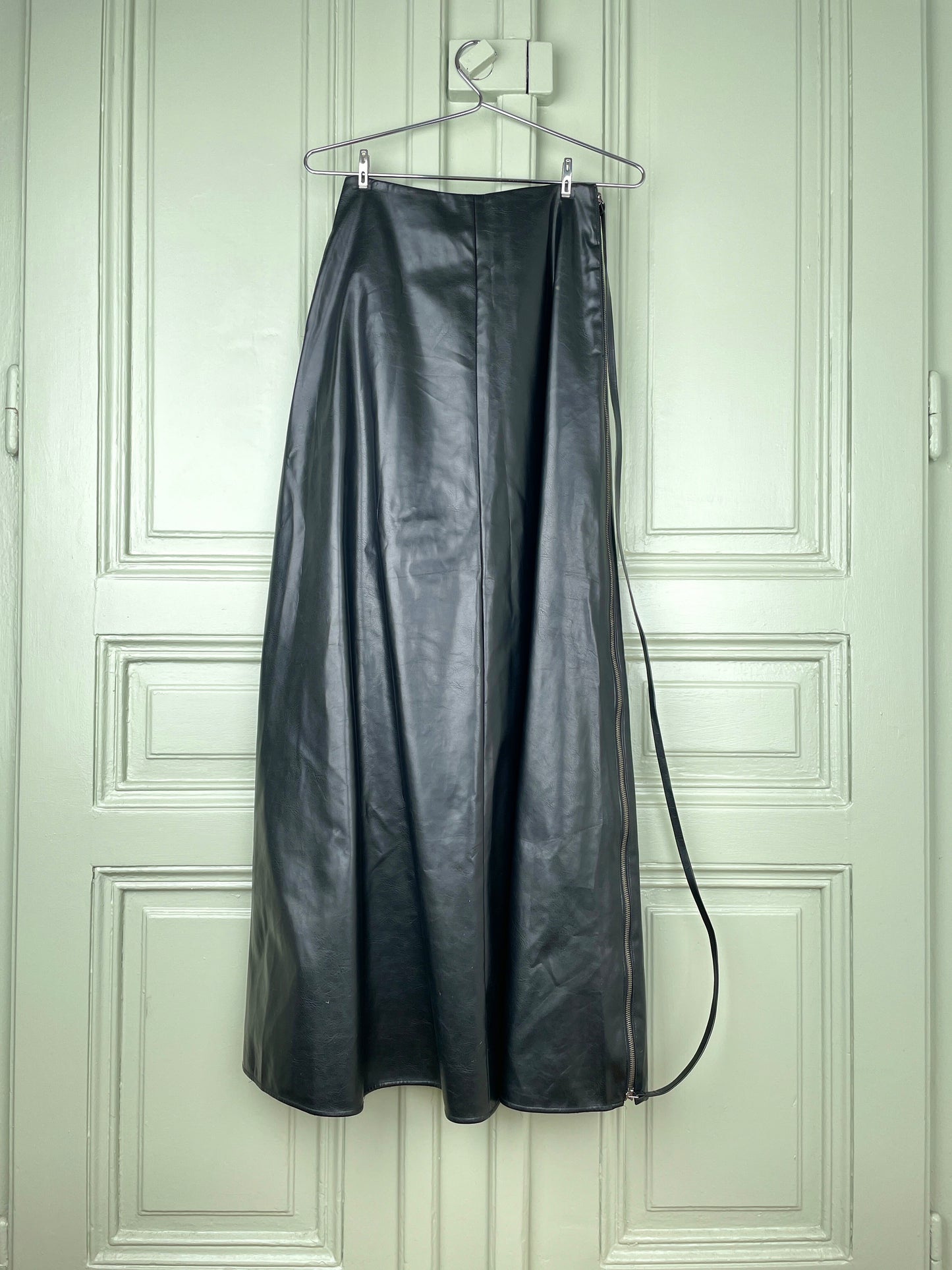 Maison Margiela AW11 Artisanal Faux Leather Maxi-Skirt