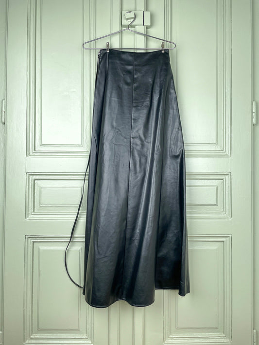 Maison Margiela AW11 Artisanal Faux Leather Maxi-Skirt