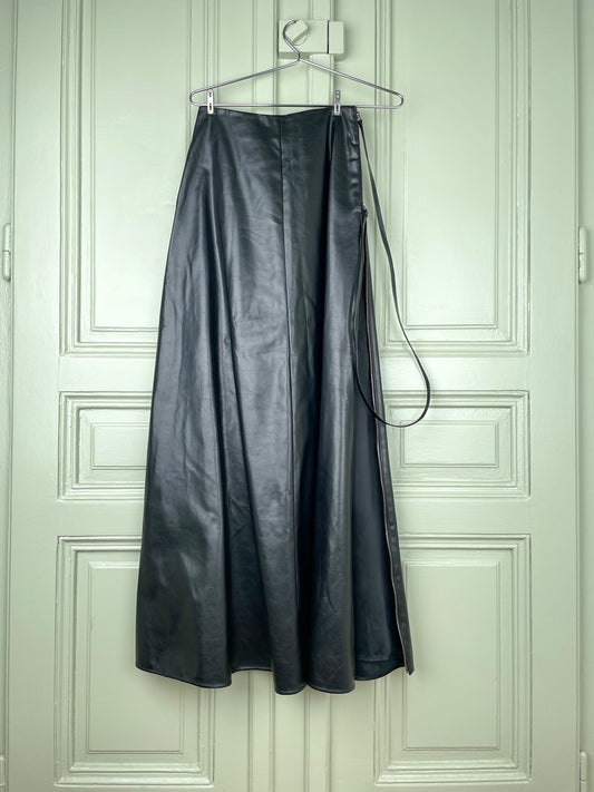 Maison Margiela AW11 Artisanal Faux Leather Maxi-Skirt