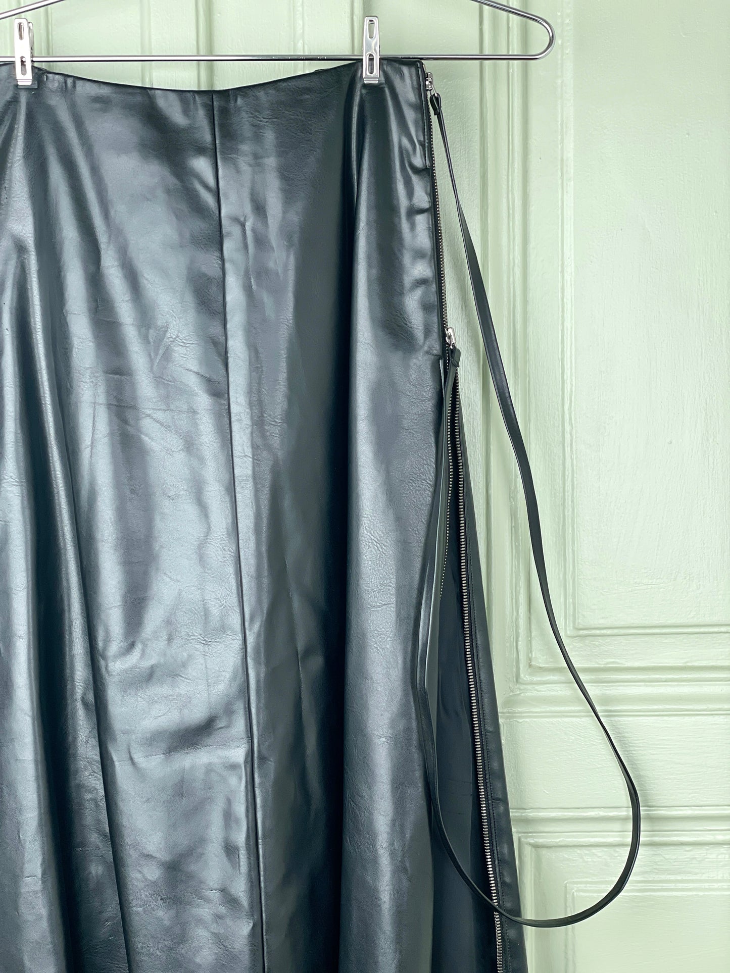 Maison Margiela AW11 Artisanal Faux Leather Maxi-Skirt