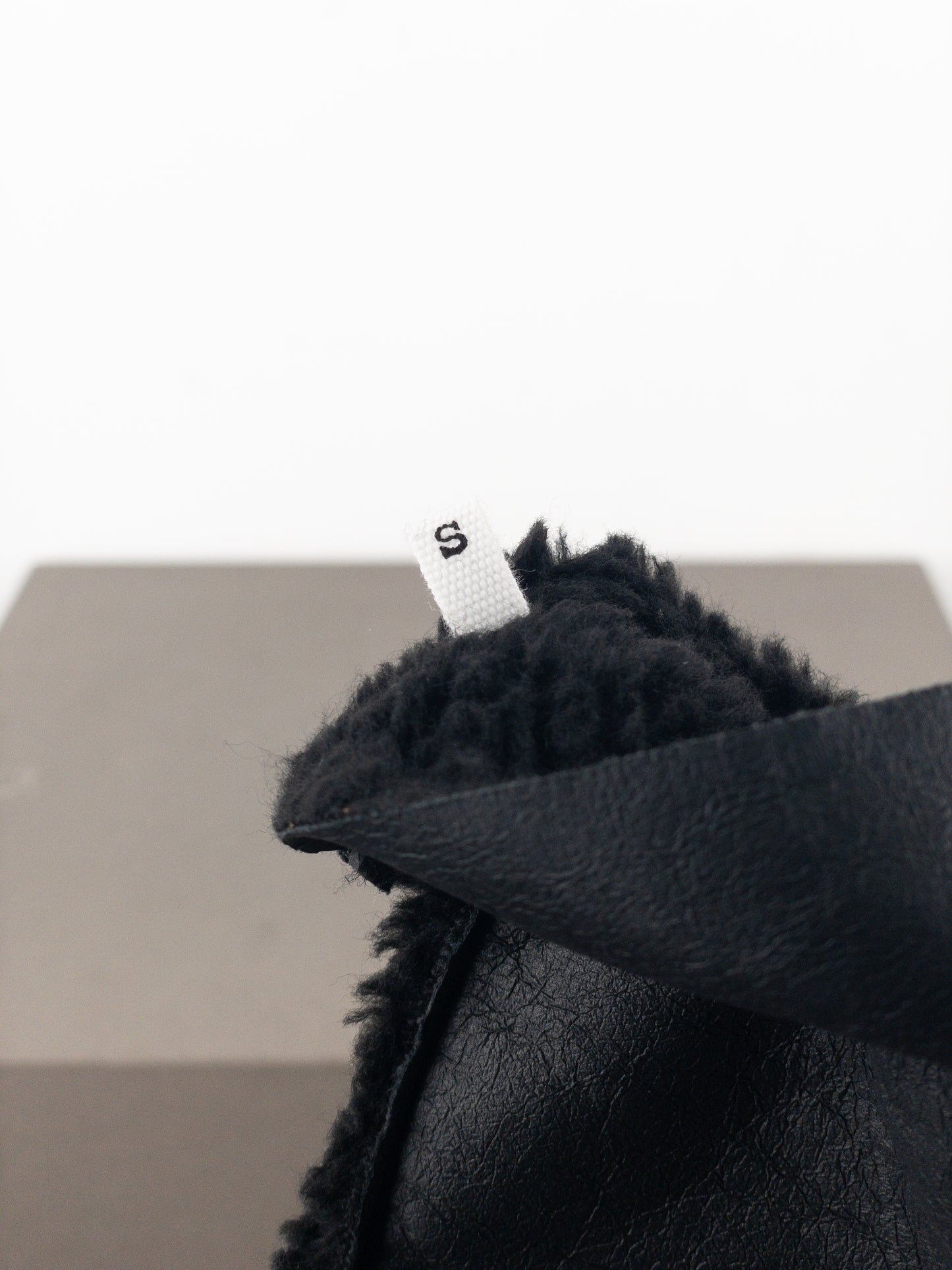 Maison Margiela MM6 Leather Shearling Sleeve Gloves