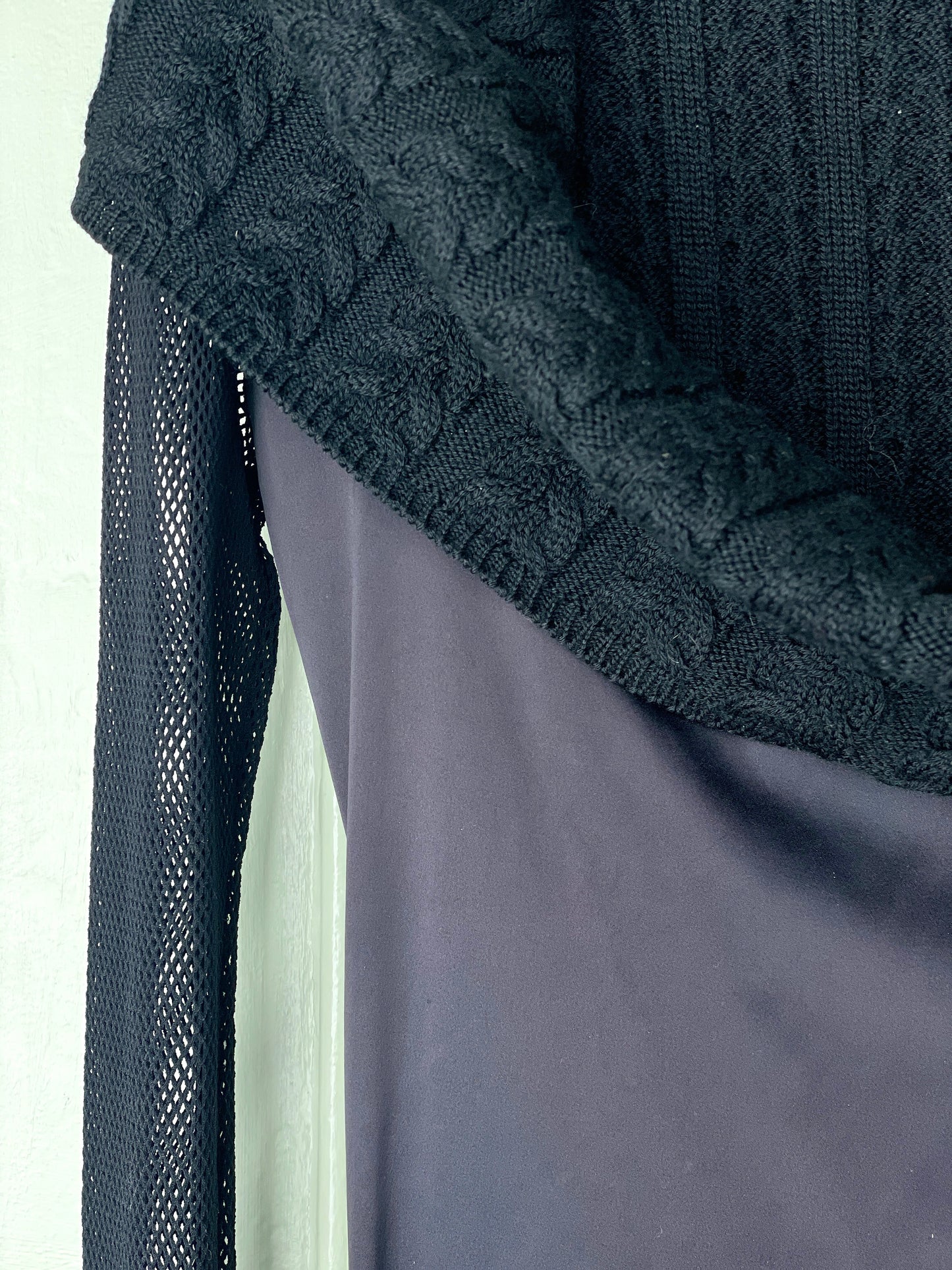 Jean Paul Gaultier x Equator 80s Hybrid Knit-Collar Gown