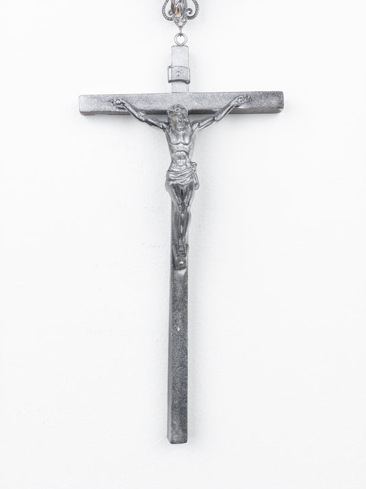 Jean Paul Gaultier AW94 Sample Oversized Cross Bullhead Necklace