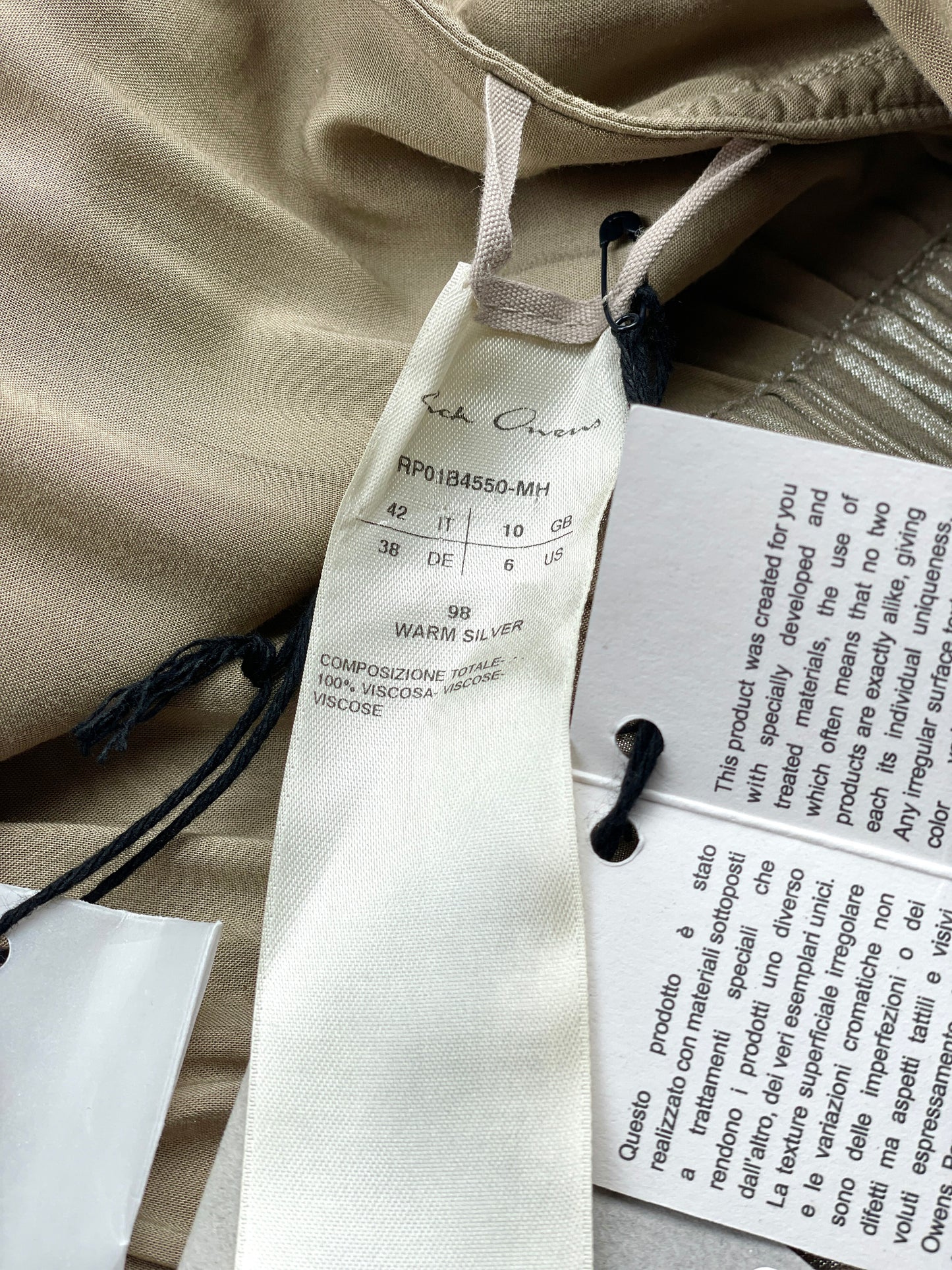 Rick Owens SS22 FOGACHINE `Larry´ Cargo-Pocket Jumpsuit