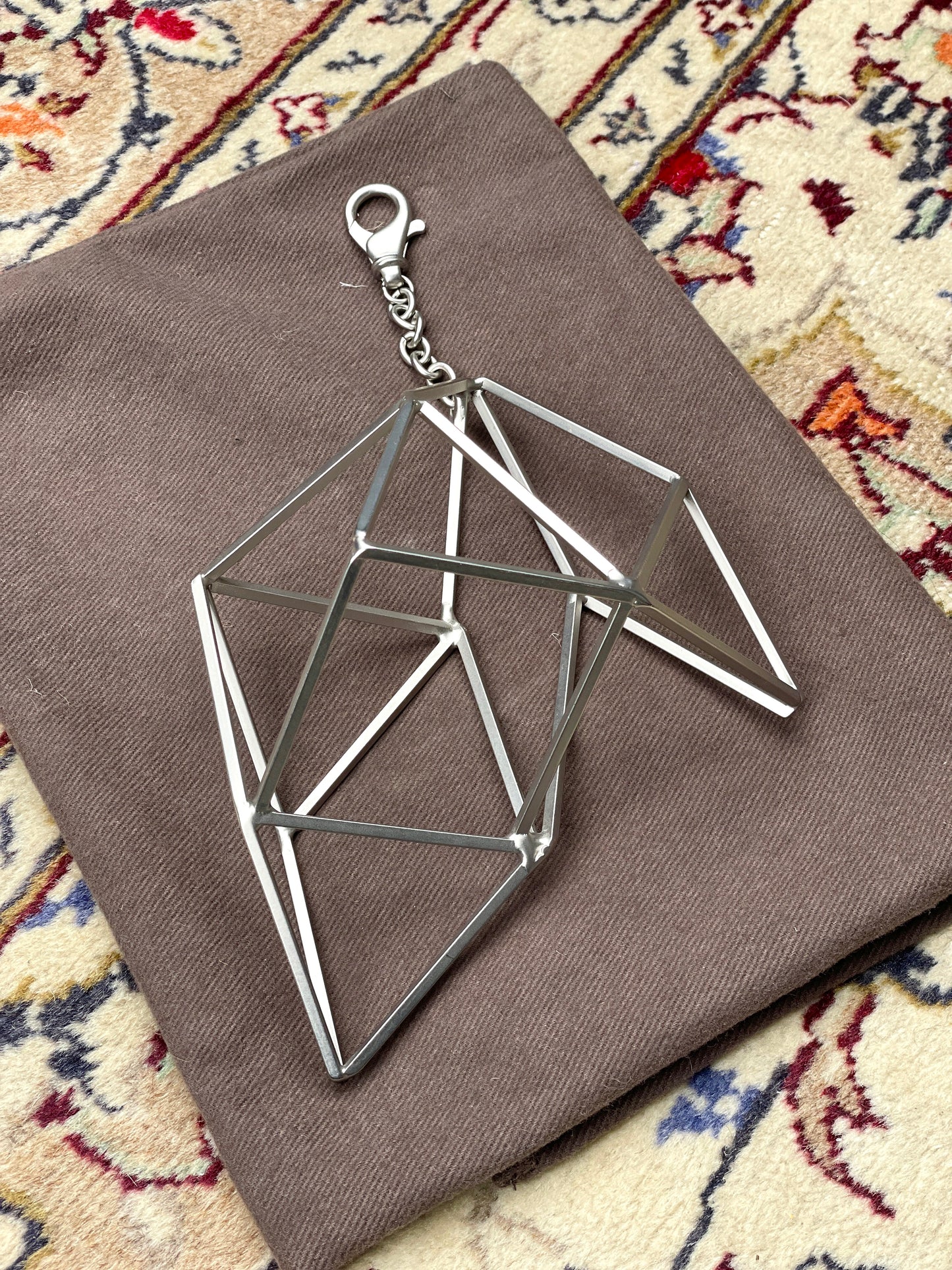Rick Owens SS19 BABEL Large Geometrical Keychain