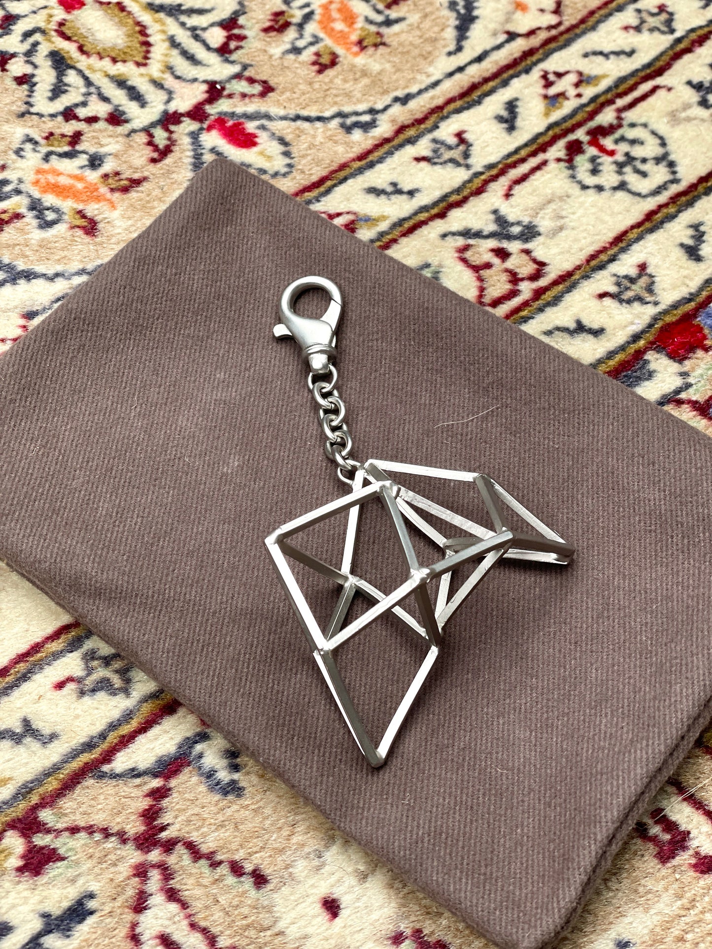 Rick Owens SS19 BABEL Small Geometrical Keychain
